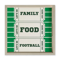 Family, Food, Football Ticket Serving Tray