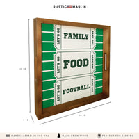 Family, Food, Football Ticket Serving Tray