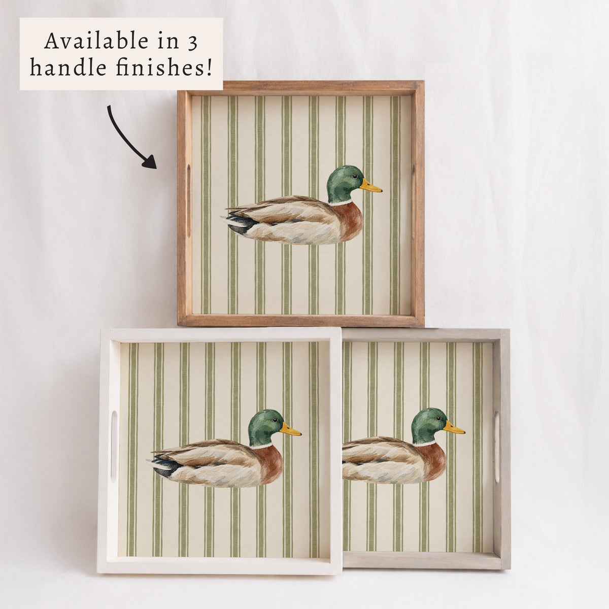 Mallard Stripe Serving Tray