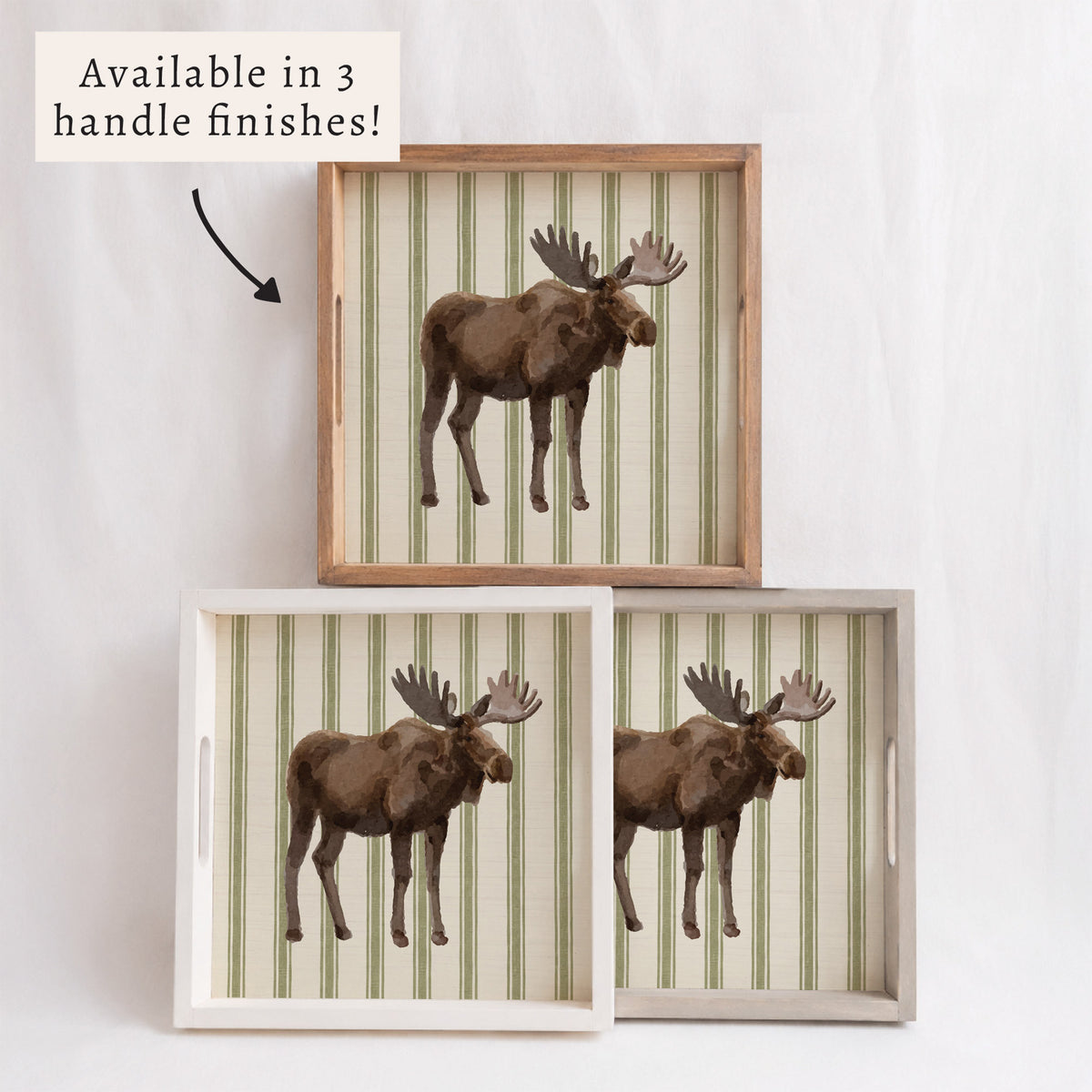 Moose Stripe Serving Tray