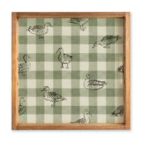 Ducks Gingham Serving Tray
