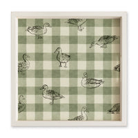 Ducks Gingham Serving Tray