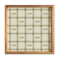 Trout Plaid Serving Tray