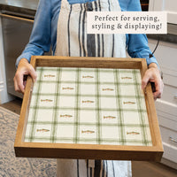 Trout Plaid Serving Tray