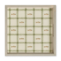 Trout Plaid Serving Tray