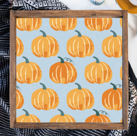 Repeating Pumpkins Serving Tray
