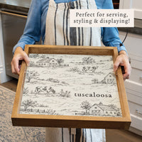 Farm Sketch Personalized Serving Tray