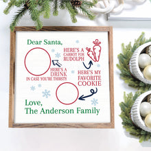 Load image into Gallery viewer, Personalized Dear Santa Wooden Serving Tray
