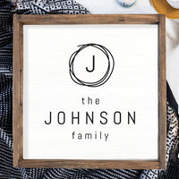 Family Name Personalized Wooden Serving Tray