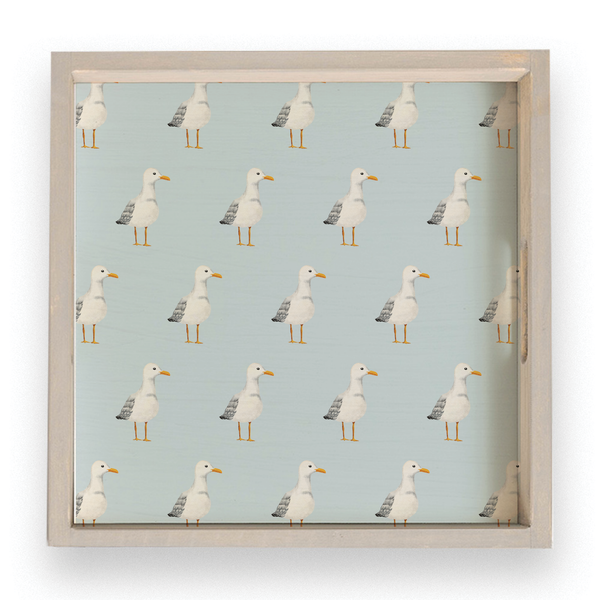 Seagull Pattern Serving Tray