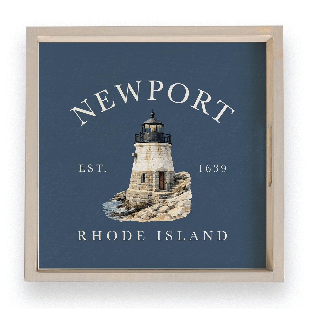 Newport Castle Hill Lighthouse Serving Tray