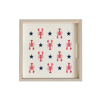 Patriotic Lobsters Serving Tray