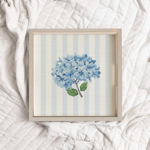 Endless Summer Hydrangea Wooden Serving Tray