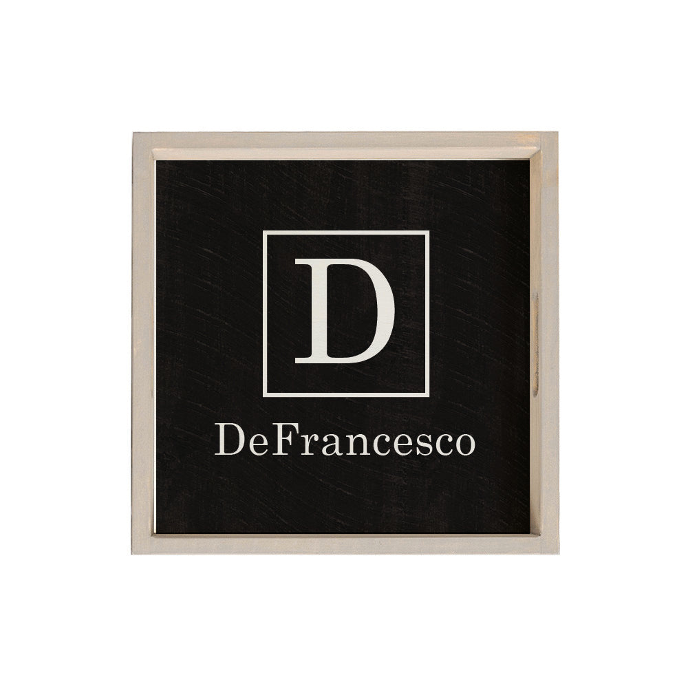 Initial Family Name Personalized Serving Tray