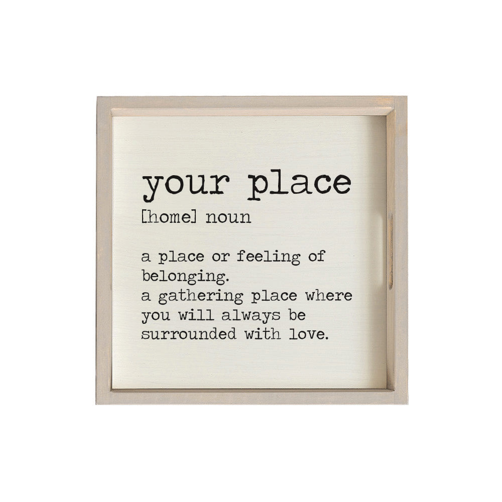 Home Definition Personalized Serving Tray