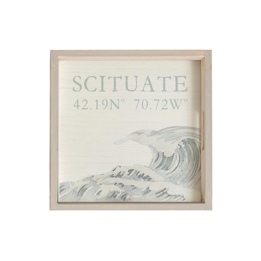 Coastal Wave Personalized Serving Tray