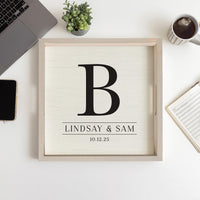 Initial Personalized Serving Tray