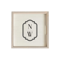 Initials Vertical Personalized Serving Tray