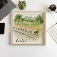 Ducklings Boston Wooden Serving Tray