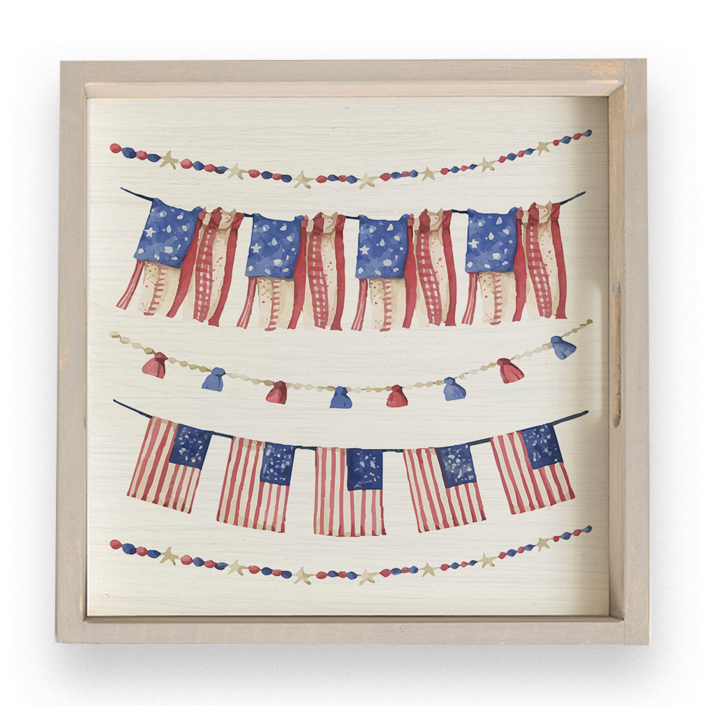 Americana Banners Serving Tray
