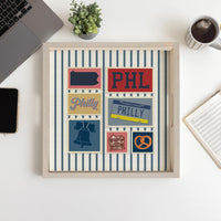 PHL Philly Wooden Serving Tray