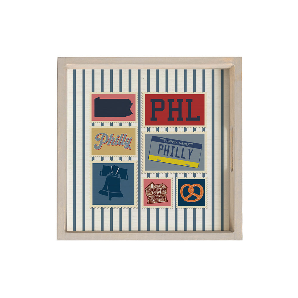 PHL Philly Wooden Serving Tray