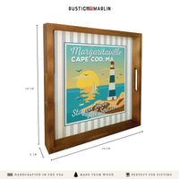 *Cape Cod Stayed Here All Season Stripes Serving Tray