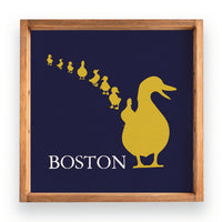 Boston Ducklings Wooden Serving Tray