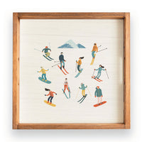 Snow Sport Harmony Wooden Serving Tray