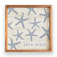 Scattered Starfish Personalized Wooden Serving Tray