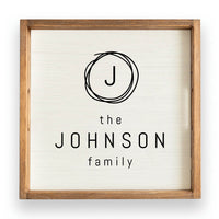 Family Name Personalized Wooden Serving Tray