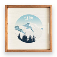 Scenic Mountain Top Personalized Wooden Serving Tray