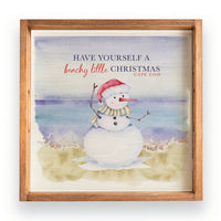 Have a Beachy Little Christmas Personalized Wooden Serving Tray