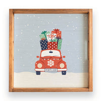 Holiday Haul Personalized Wooden Serving Tray
