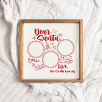 Dear Santa Wooden Serving Tray