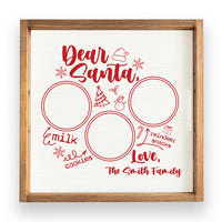 Dear Santa Wooden Serving Tray