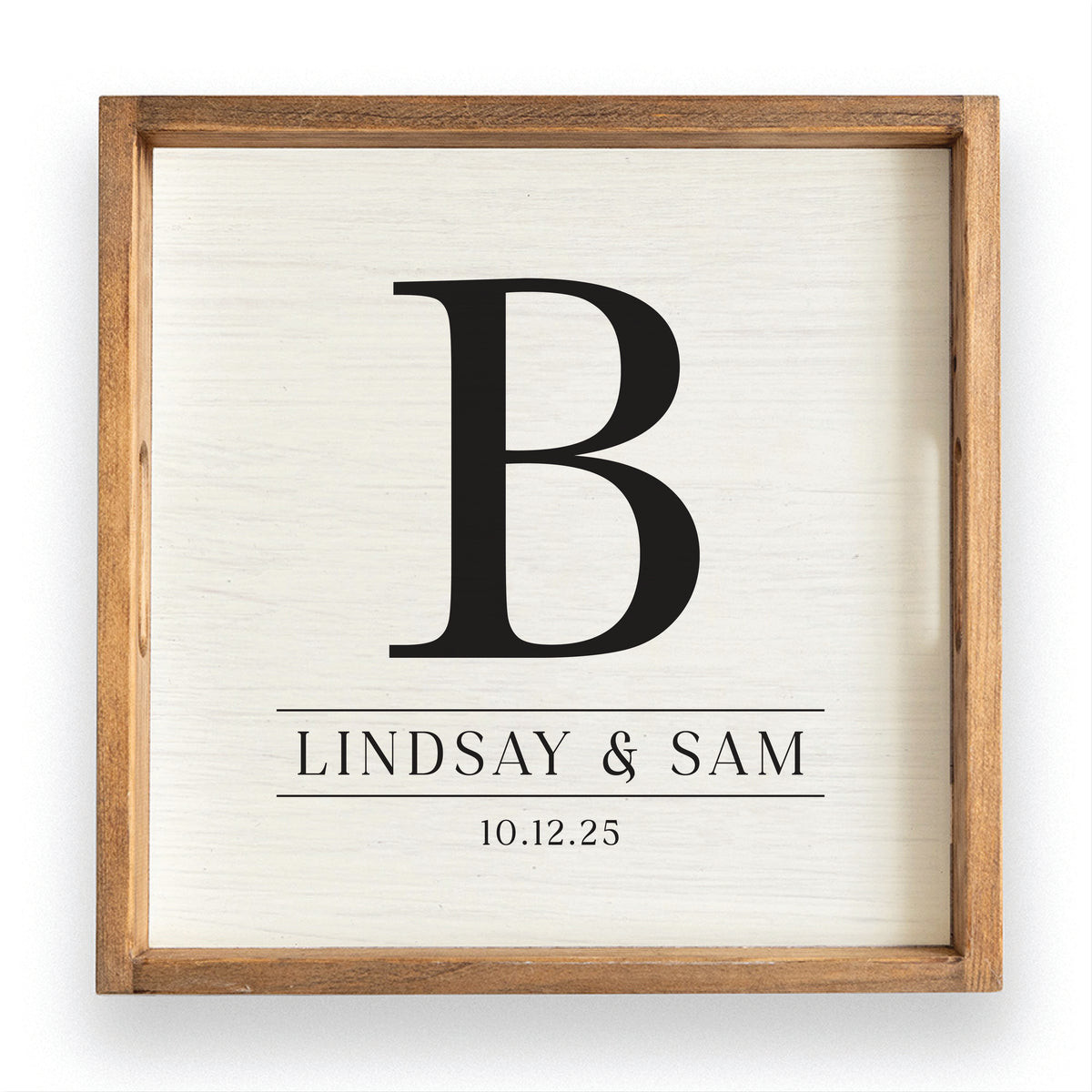 Initial Personalized Serving Tray