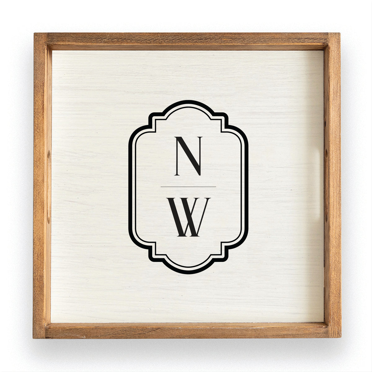 Initials Vertical Personalized Serving Tray