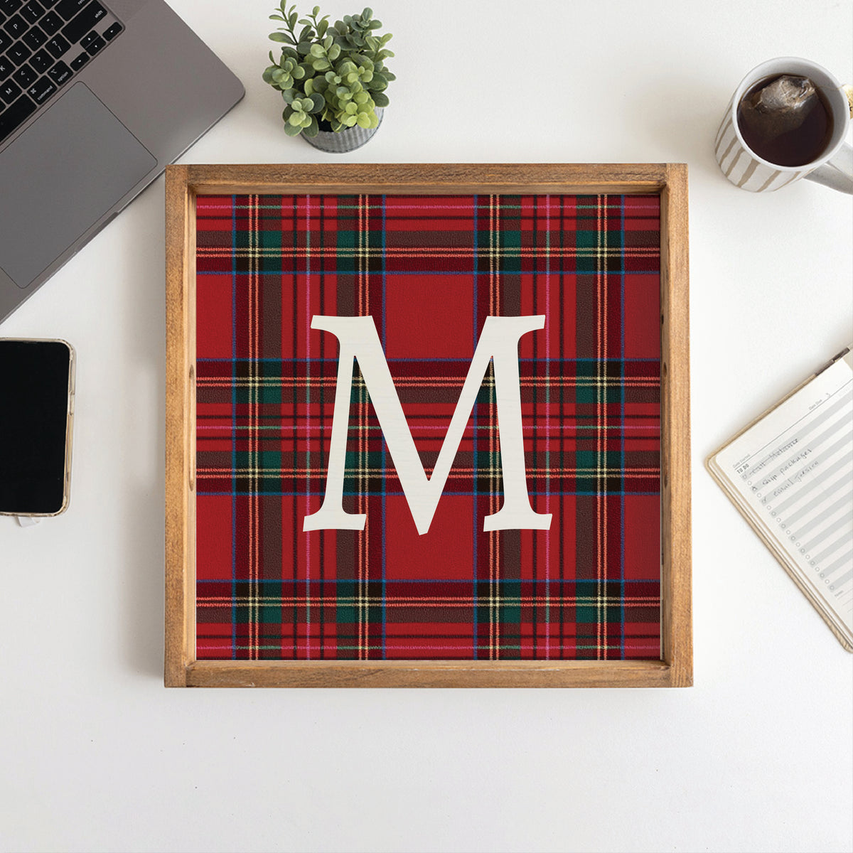Classic Tartan Personalized Serving Tray