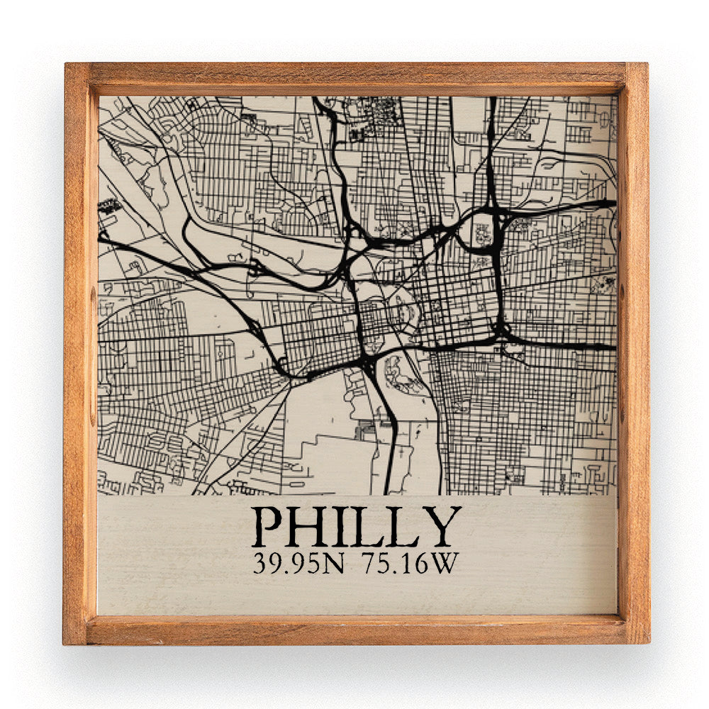 Philly City Grid Serving Tray