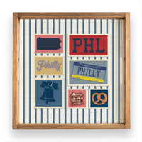 PHL Philly Wooden Serving Tray