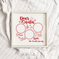 Dear Santa Wooden Serving Tray