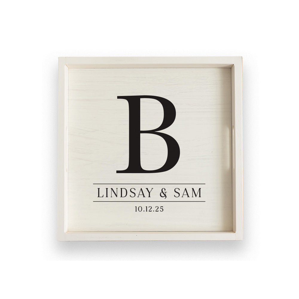 Initial Personalized Serving Tray