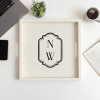 Initials Vertical Personalized Serving Tray