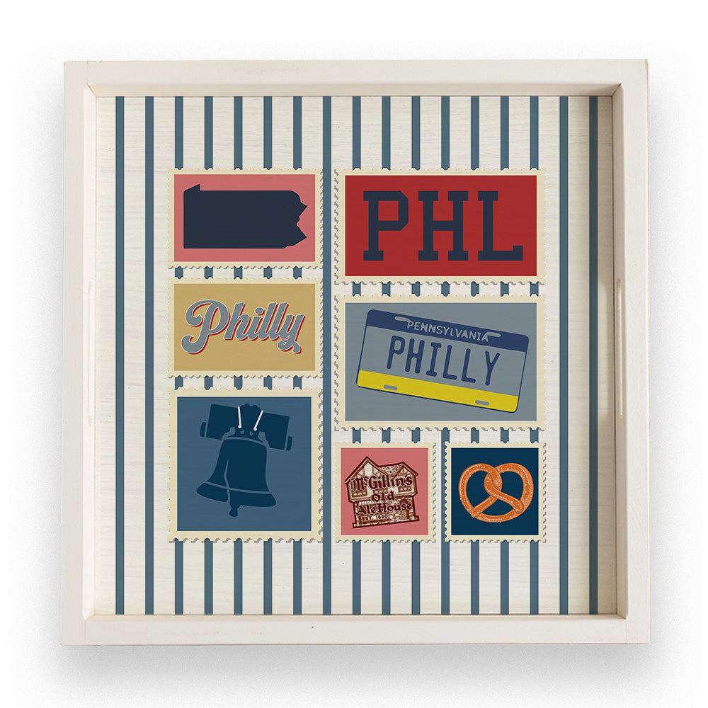 PHL Philly Wooden Serving Tray