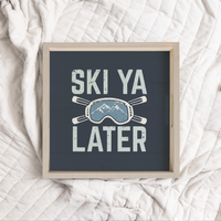 Ski Ya Later Wooden Serving Tray