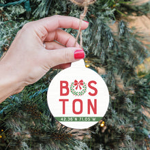 Load image into Gallery viewer, Boston Wreath Bulb Ornament
