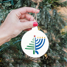 Load image into Gallery viewer, Christmas Hanukkah Bulb Ornament
