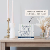 *Just Married Personalized Block Sign