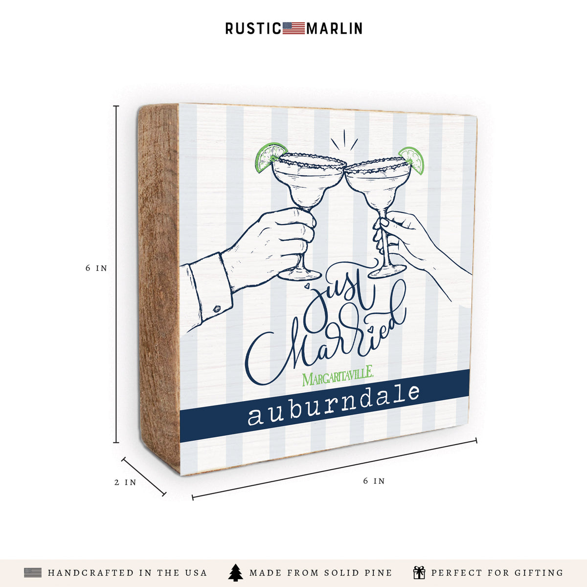 *Just Married Personalized Block Sign